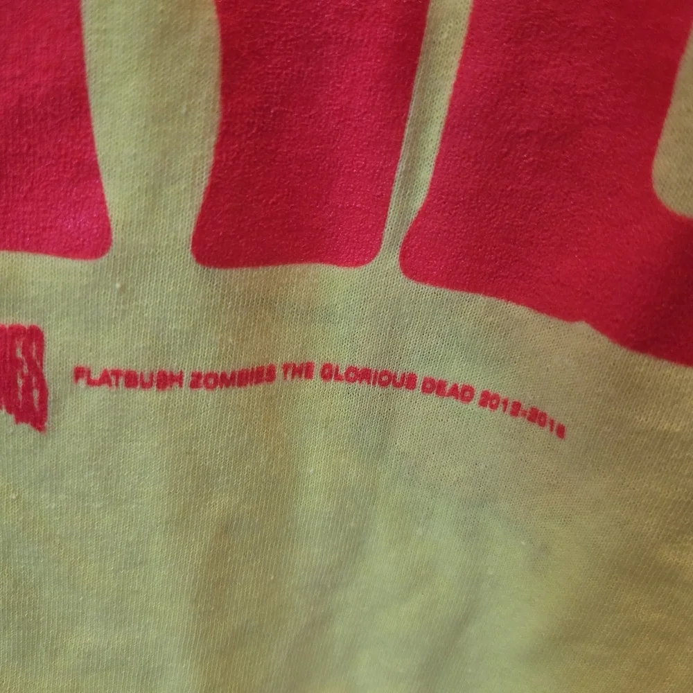 Flatbush Zombies Acid Eyes Tee Men's 2xl Neon Yellow Open Your Mind - Picture 9 of 13